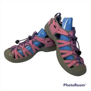 Keen Whisper Wild Orchid Kids Waterproof Hiking Outdoors Sandal Size: US…
